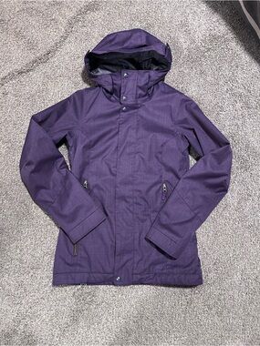 Burton Plum Purple Hooded Shell Jacket